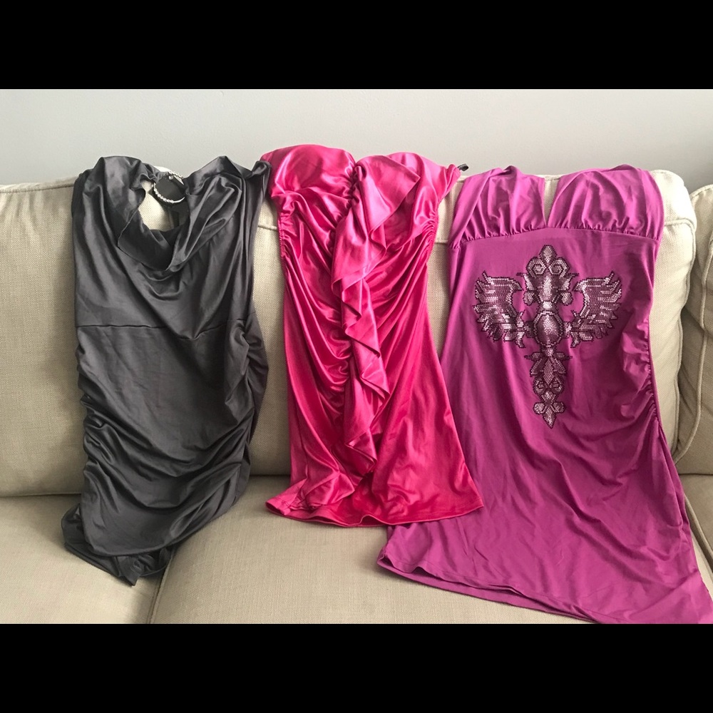 Three club dresses